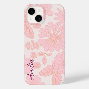 Modern Eligant Retro Line Monogram Case-Mate iPhone 14 Case