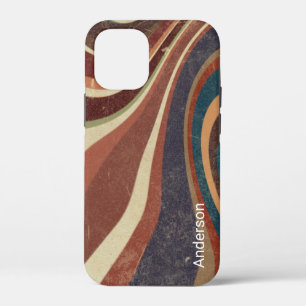 Modern Eligant Retro Line Monogram iPhone 12 Mini Case