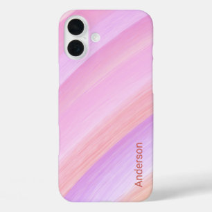 Modern Eligant Retro Line Monogram iPhone 16 Plus Case