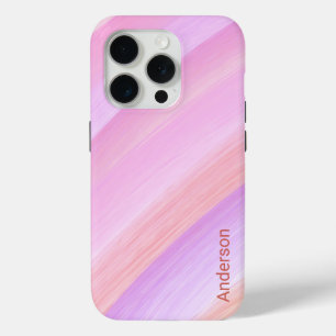 Modern Eligant Retro Line Monogram iPhone 15 Pro Case