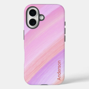 Modern Eligant Retro Line Monogram iPhone 16 Case