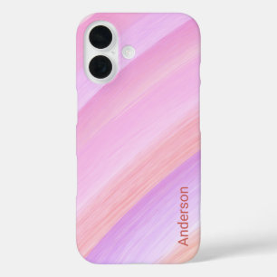 Modern Eligant Retro Line Monogram iPhone 16 Case