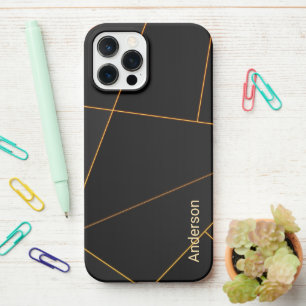 Modern Eligant Retro Line Monogram iPhone 12 Pro Max Case