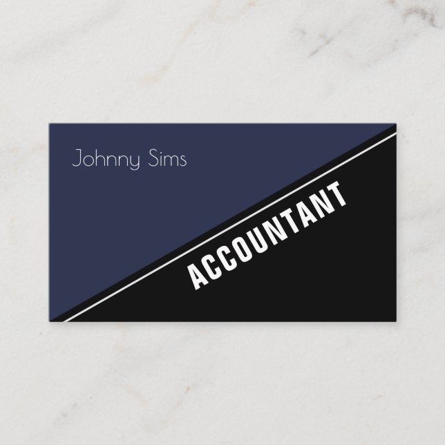 Modern elite stand out diagonal split business card (Front)