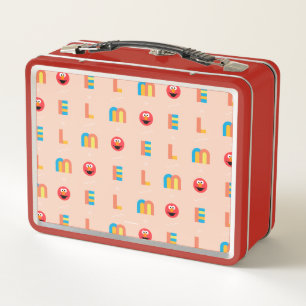 Modern Elmo Pattern Metal Lunch Box