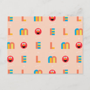 Modern Elmo Pattern Postcard