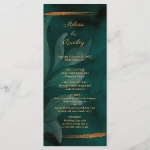 modern emerald green and leaves program programme