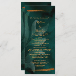 modern emerald green and leaves programme