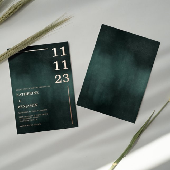 Modern Emerald Green Black Elegant Wedding (Creator Uploaded)