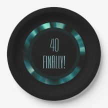 Modern Emerald Green Floral – Black Accents Paper