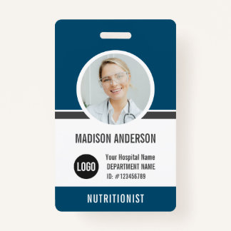 Modern Employee ID Name Photo Badge ID Badge