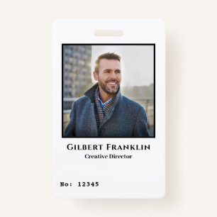 Modern Employee Photo ID Cards Custom Badge ID Badge