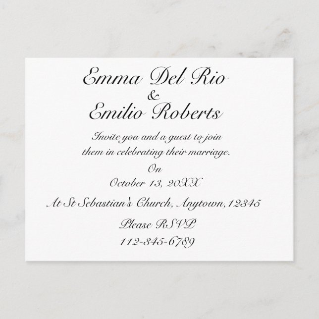 Modern Engagement Elegant Formal Party Invitations (Front)
