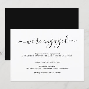 Modern Engagement Party Invitation