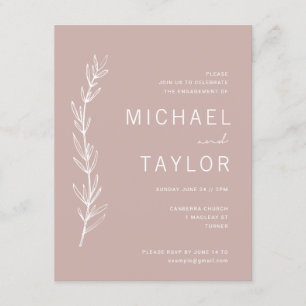 Modern Engagement Party Invitation