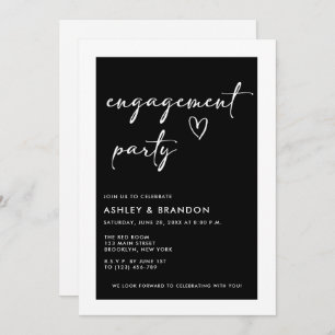 Modern Engagement Party Invitation