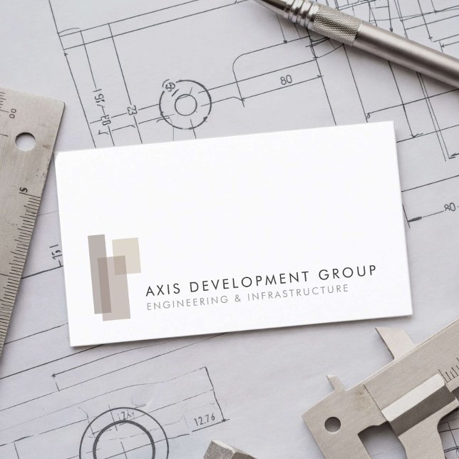 Modern Engineering Firm Minimalist Business Card (Creator Uploaded)