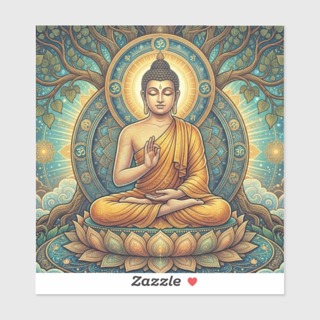 Modern Enlightenment: Sukiti Buddha Peace Sticker (Sheet)
