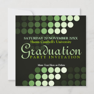 Modern Environment (Green) Graduation Invitation
