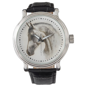 Modern Equestrian Elegant Lusitano Horse Watch