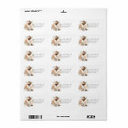 Modern Espresso Martini Theme Return Address Label