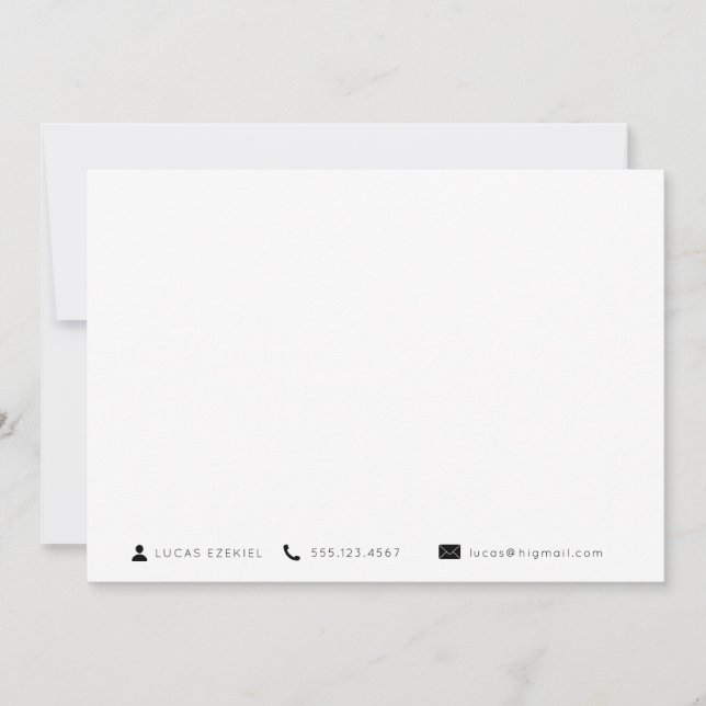 Modern Essential Icons Business Stationery Card (Front)