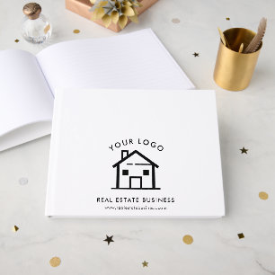 Modern Estate Agent Business Logo Holiday Rentals Guest Book