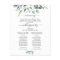 Modern Eucalyptus Floral Wedding Ceremony Program