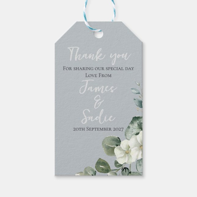 Modern Eucalyptus Gift Tags (Front)