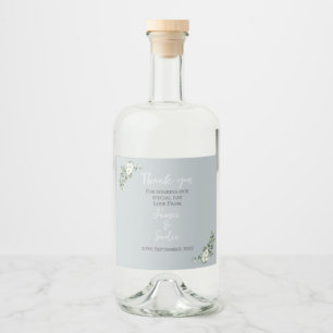 Modern Eucalyptus Liquor Bottle Label