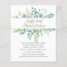 Modern Eucalyptus Wedding Ampersand Greenery