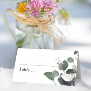 Modern Eucalyptus Wedding Place Card