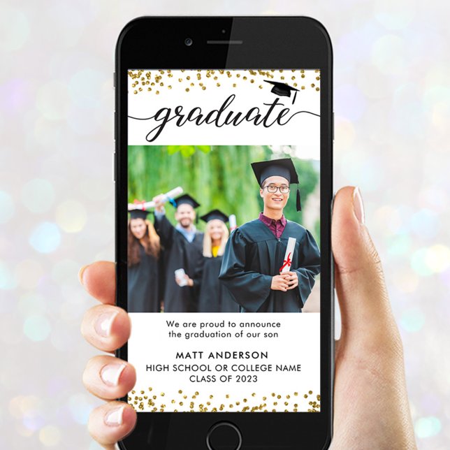 Modern Evite Graduation Announcement (Creator Uploaded)