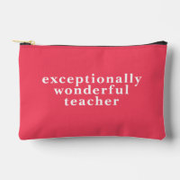 Modern Exceptionally Wonderful Teacher | Dark Pink