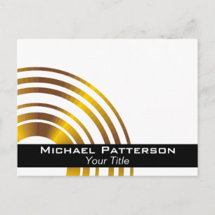 Modern Executive Circles Professional Personalised Postcard