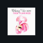 Modern Exotic Pink Watercolor Flamingo Gift Canvas Print<br><div class="desc">Modern Exotic Pink Watercolor Flamingo Gift</div>