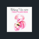 Modern Exotic Pink Watercolor Flamingo Gift Canvas Print<br><div class="desc">Modern Exotic Pink Watercolor Flamingo Gift</div>
