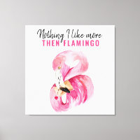 Modern Exotic Pink Watercolor Flamingo Gift
