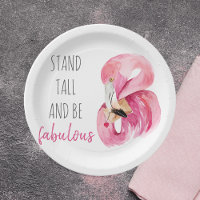 Modern Exotic Stand Tall And BE Fabulous Flamingo