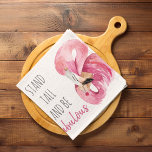 Modern Exotic Stand Tall And BE Fabulous Flamingo Tea Towel<br><div class="desc">Modern Exotic Stand Tall And BE Fabulous Flamingo</div>