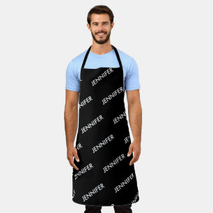Modern Extravagant You Name It Personalised Black  Apron