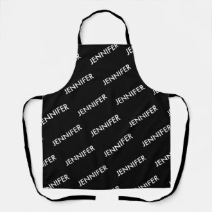 Modern Extravagant You Name It Personalized Black Apron
