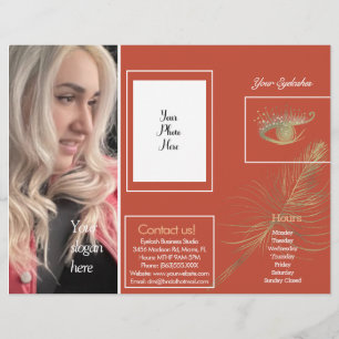 Modern Eyelash Services Session Brochure Flyer