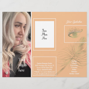 Modern Eyelash Services Session Brochure Flyer