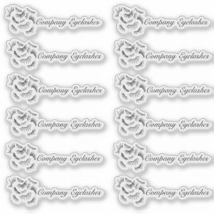 Modern Eyelashes Logo Packaging Business Name