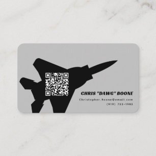 Modern F-15 Fighter Jet Business Card