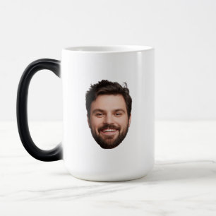 Modern Face Gift for Her Gift for Him Birthday Dad Magic Mug