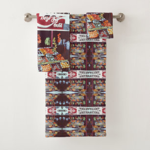 Modern Face on a Timeless Commerce, Jericho, Bath Towel Set