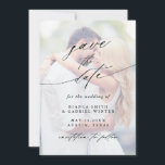 Modern Faded Photo Wedding  Save The Date<br><div class="desc">Faded photo wedding save the date magnet card with modern calligraphy. For more advanced customisation of this design,  please click the BLUE DESIGN TOOL BUTTON.</div>