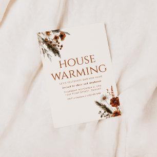 Modern Fall Housewarming Party Invite